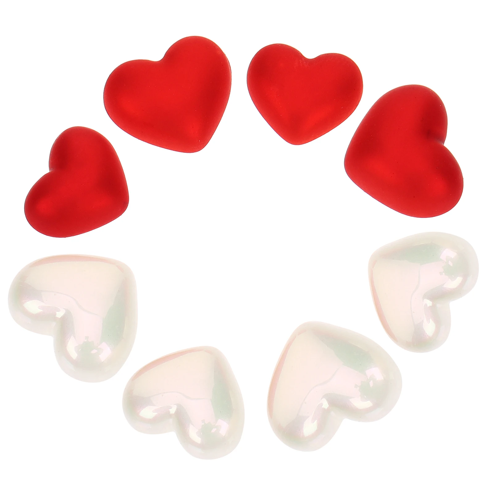 20 шт., жемчужное украшение на день Святого Валентина, наполнитель для вазы в форме сердца, сделай сам, ювелирный декор, пластиковые бусины, свадьба, день рождения, юбилей