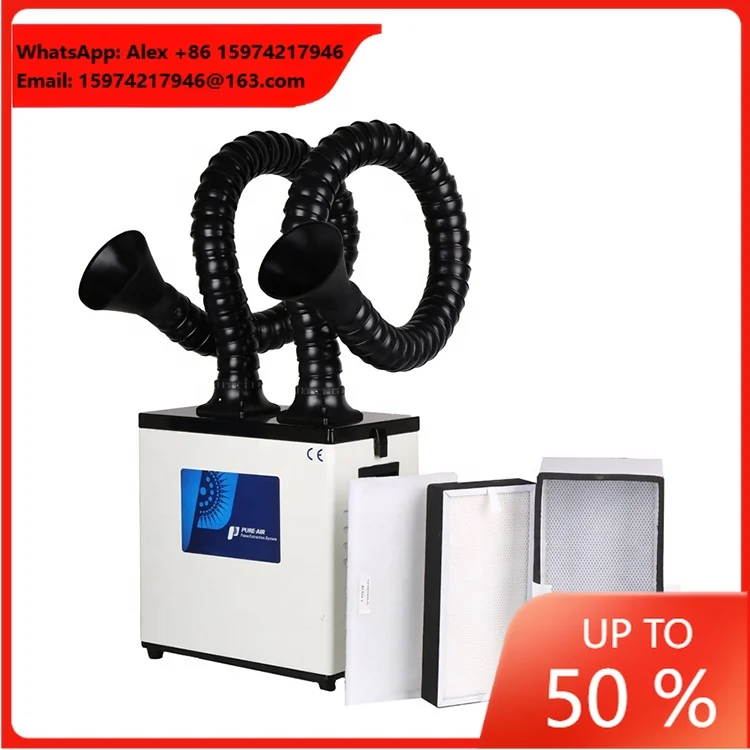 Pure-Air PA-300TD-IQ Dental Lab Dust Collector Vacuum Cleaner With Two Exhaust Arms