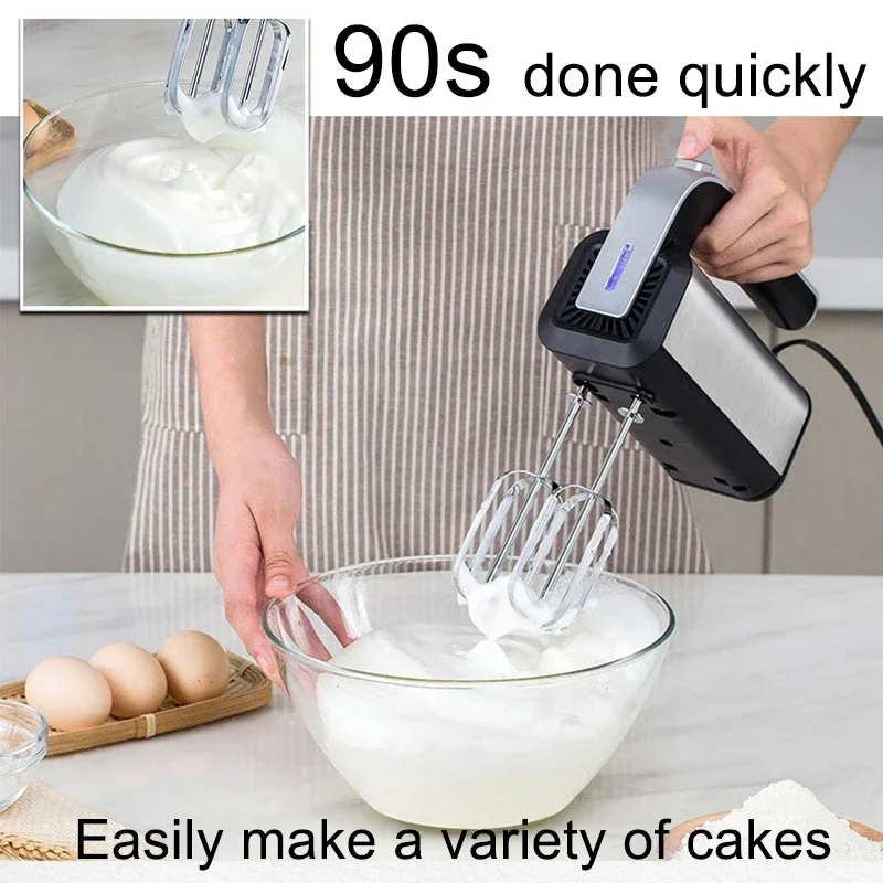 110V/220V Electric egg beater and dough mixer, cake baking and egg beater, multifunctional egg beater