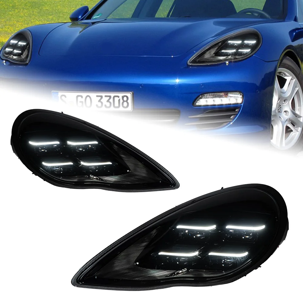 Car Lights For Porsche Panamera 970 Headlight Projector Lens 2010-2013 Matrix Head Lamp LED Front Drl Automotive Accessories