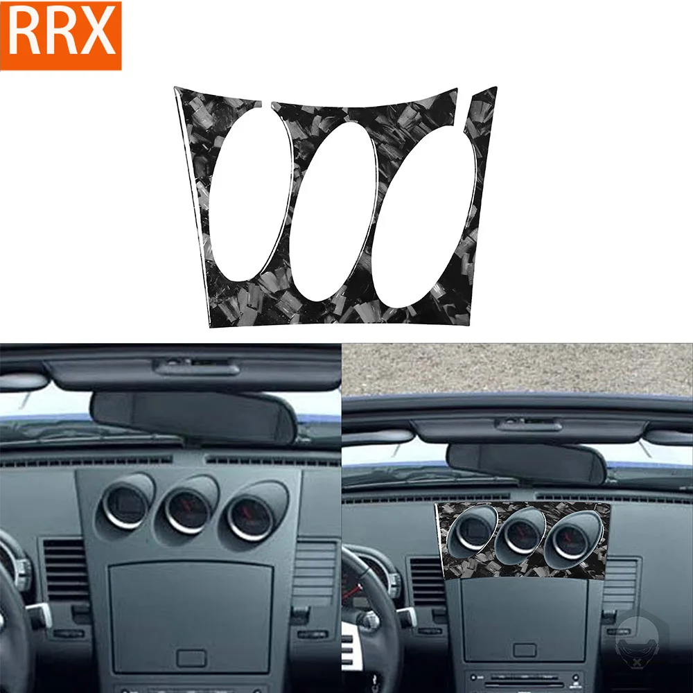 For Nissan 350Z Z33 2003 2004 2005 2006 2007 2008 2009 AC Control Panel Forging Carbon Fiber Sticker Car Interior Accessories