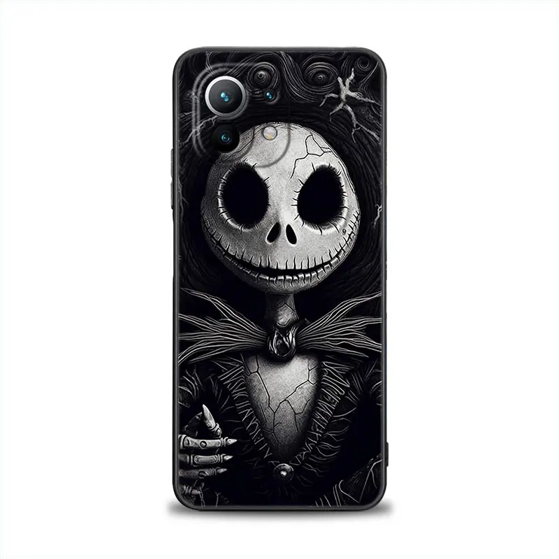 Etui na telefon Jack Skellington Black Art Disney do Xiaomi 14T 13T 12T 11T 14 Pro 12 Mi 11 Lite Poco X3 X4 X5 X6 M5 F5 F6 Pro Cover