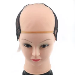 Gorras de encaje de malla para pelucas, accesorio con cierre Frontal, herramientas invisibles, 6x6