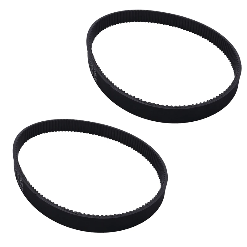 2X Replacement -420-12 Black Rubber Driving Belt Round Belt Line Ring Electric Bike E-Bike Scooter Diy