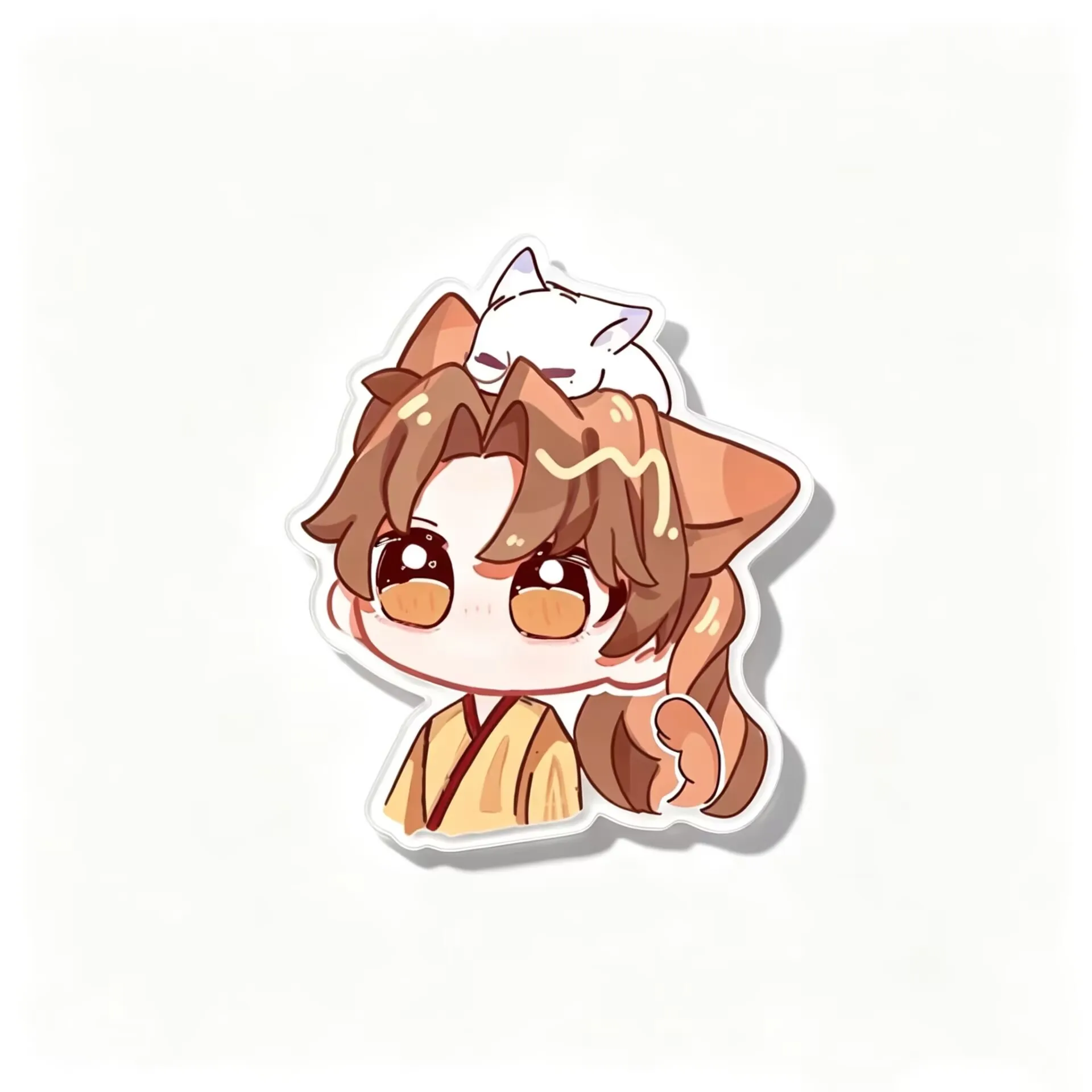 Anime Sha Po Lang Acrylic Brooch , Gu Yun Chang Geng Cute Badge Cosplay Mini Lapel Pins Jewelry for Backpack Decor, Pencil Case