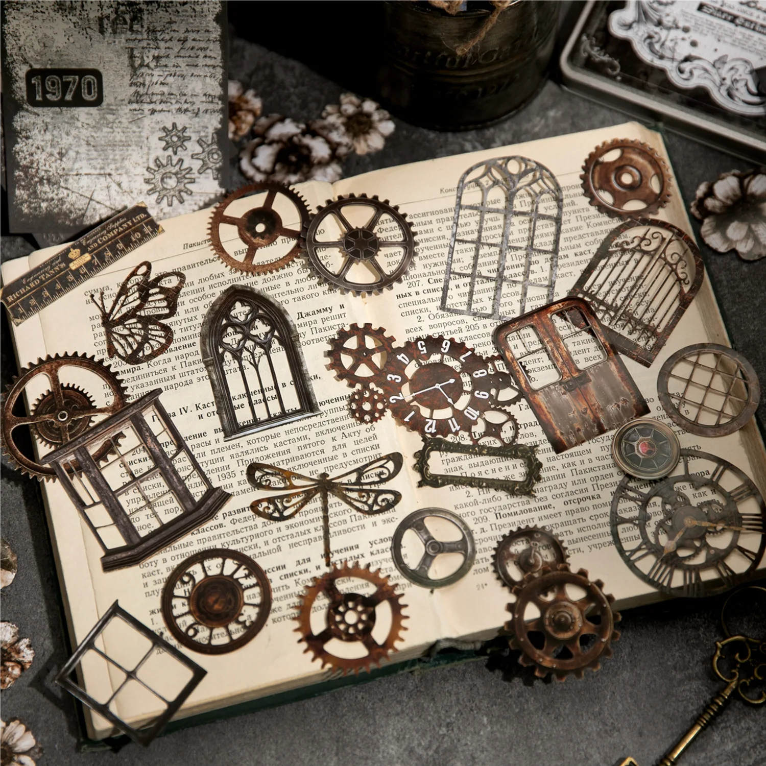 

158pcs/lot Memo Pads Material Paper Time Praise Junk Journal diary Scrapbooking Cards Background Decoration Paper