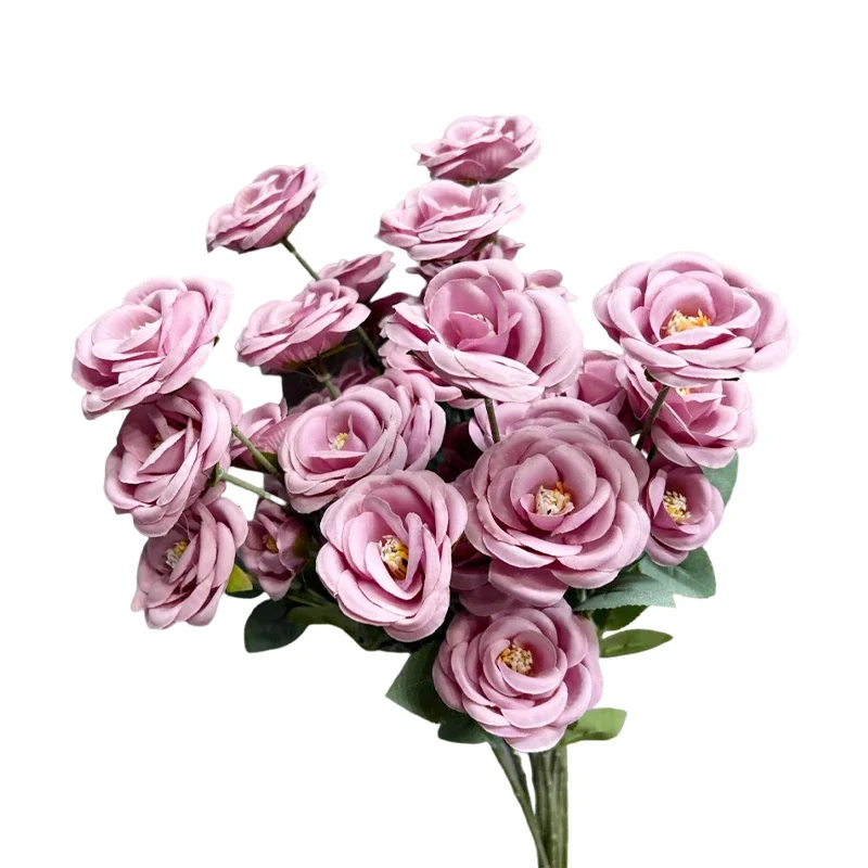 Wedding purple simulated flower row flower high-end wedding engagement party ornament