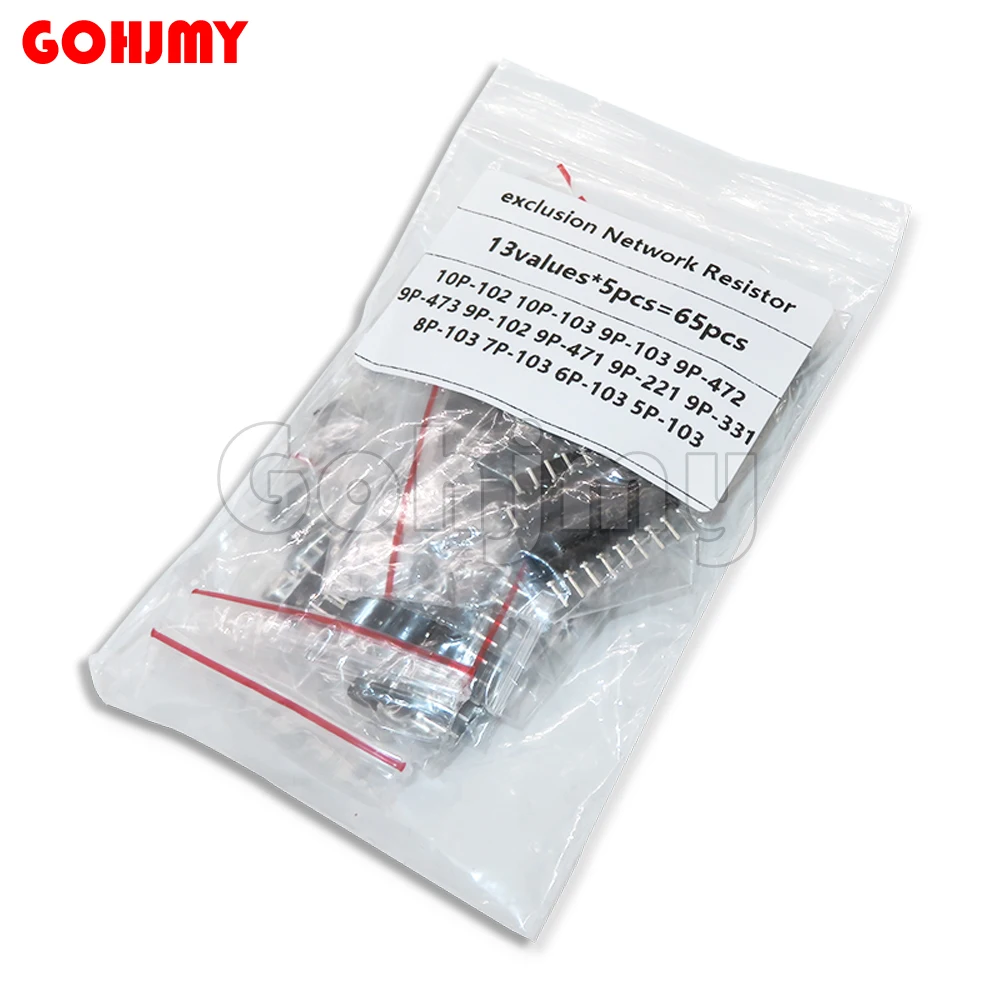 13Value*5pcs Assortment Set 65PCS/Set Resistor Network Array Kit 9A103 9A102 9A472 9A221 9A331 9A471 7A103 5A103 6A103 8A103