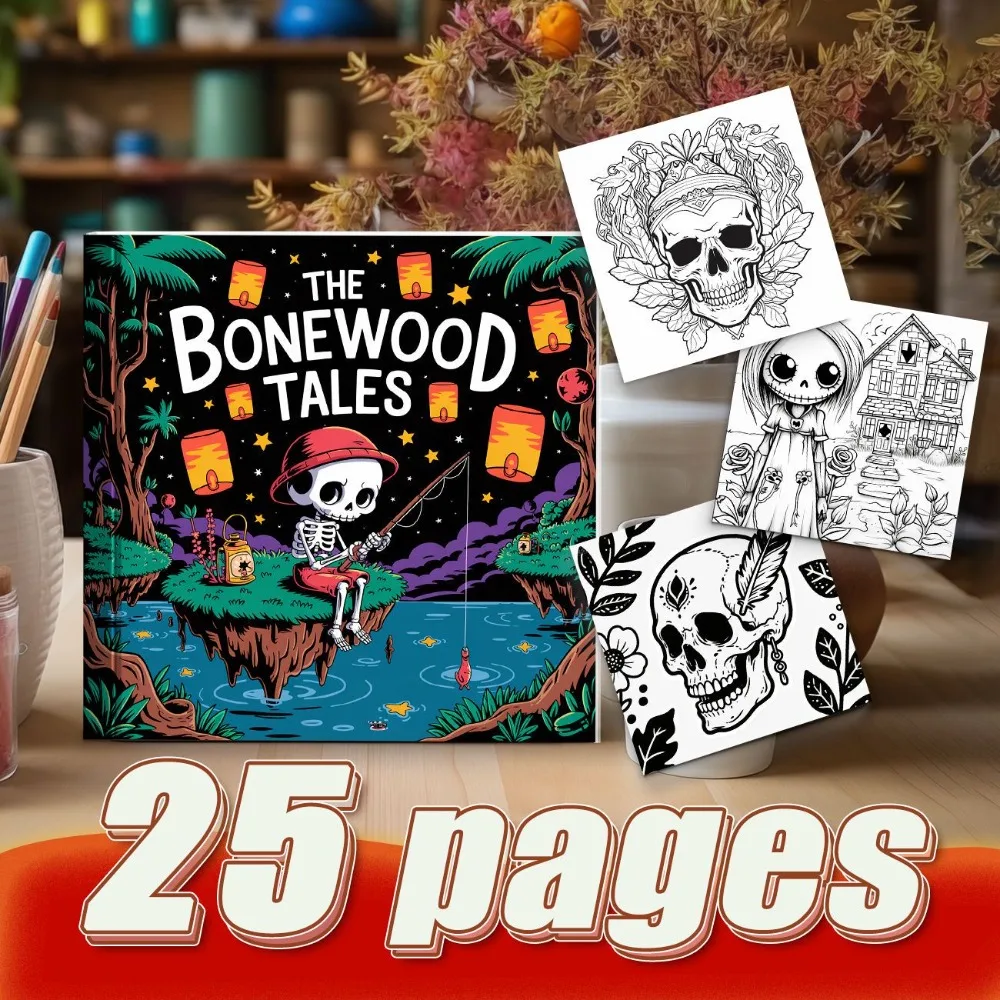 

Flower Fairy With Cartoon Skeleton Themed Coloring Book For Girls Explore Unlimited Creative Ideas And Color Design
