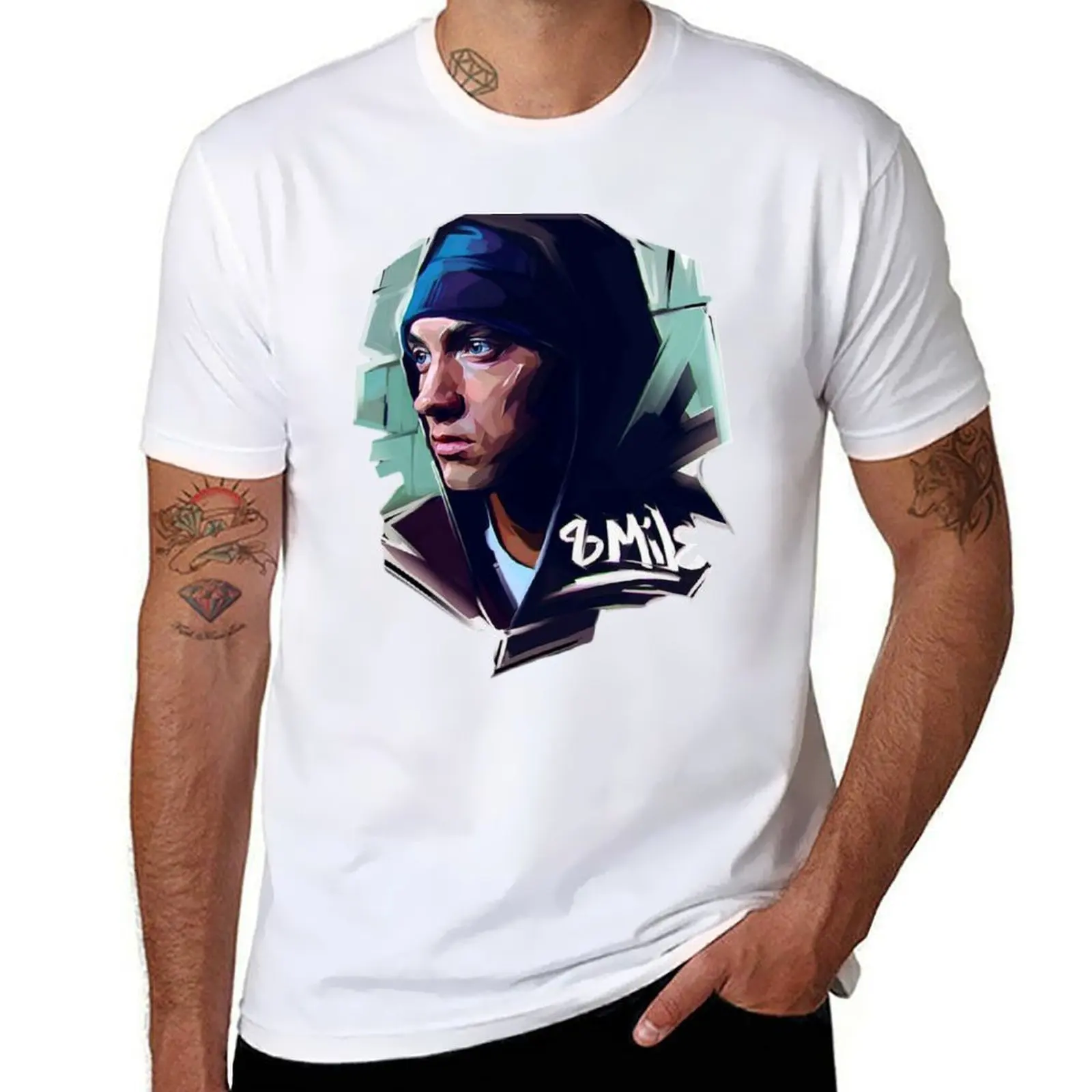 

8 Eminem T-Shirt man t shirt cotton high quality man t shirts cotton T-Shirt