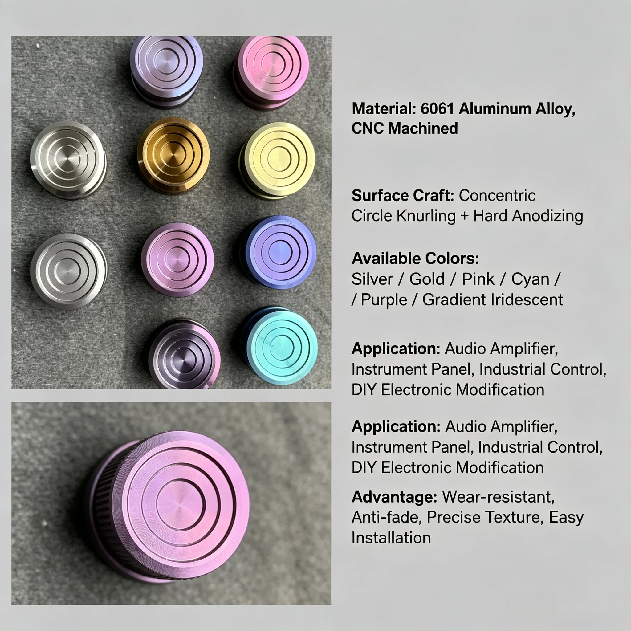 Pre Owned EDC Titanium Alloy Fidget Spinner With Button Design Portable Stress Relief Decompression