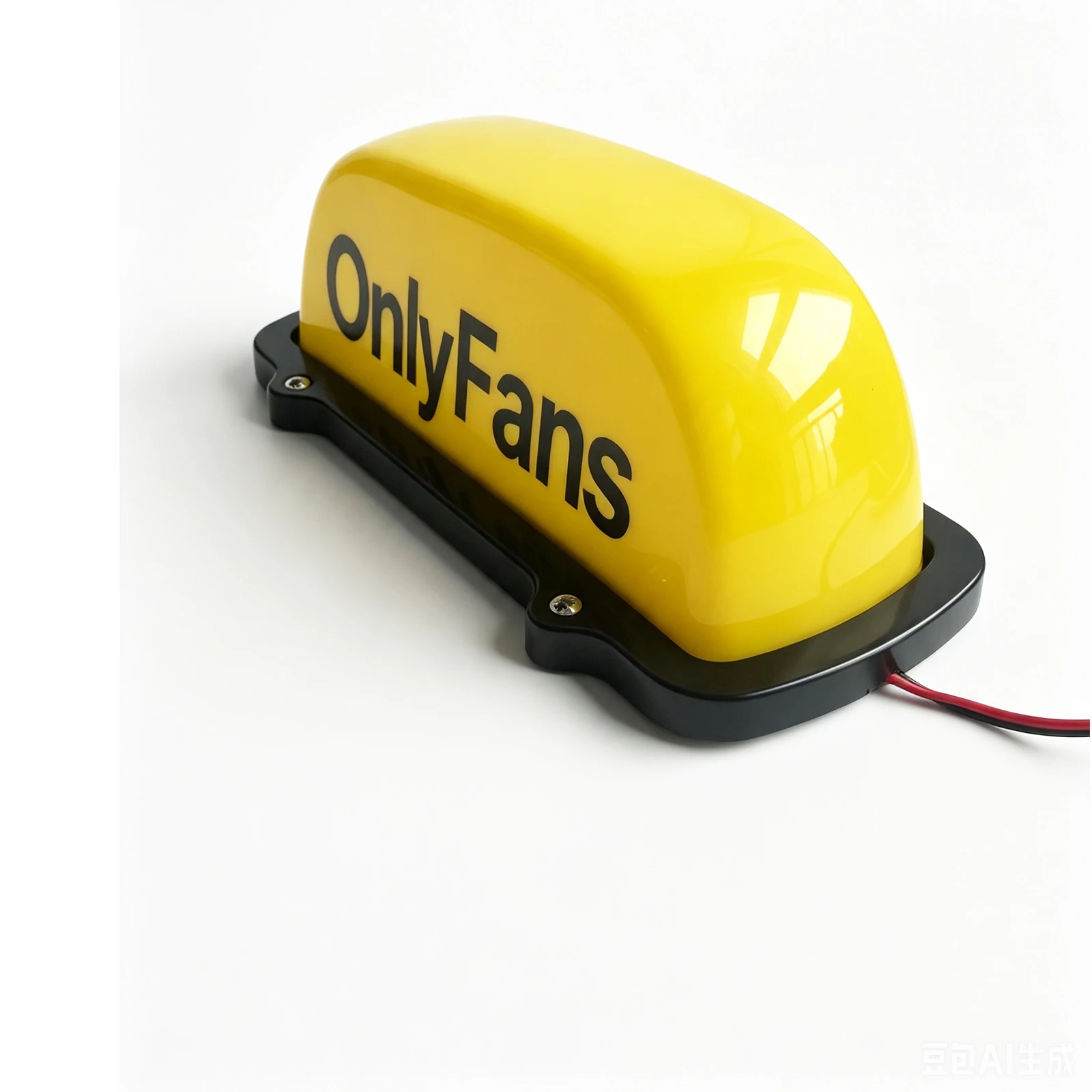 Car 12V Onlyfans Yellow Sign Light Cab Roof Top Power Line Illuminated Sign Waterproof Magnetic Base