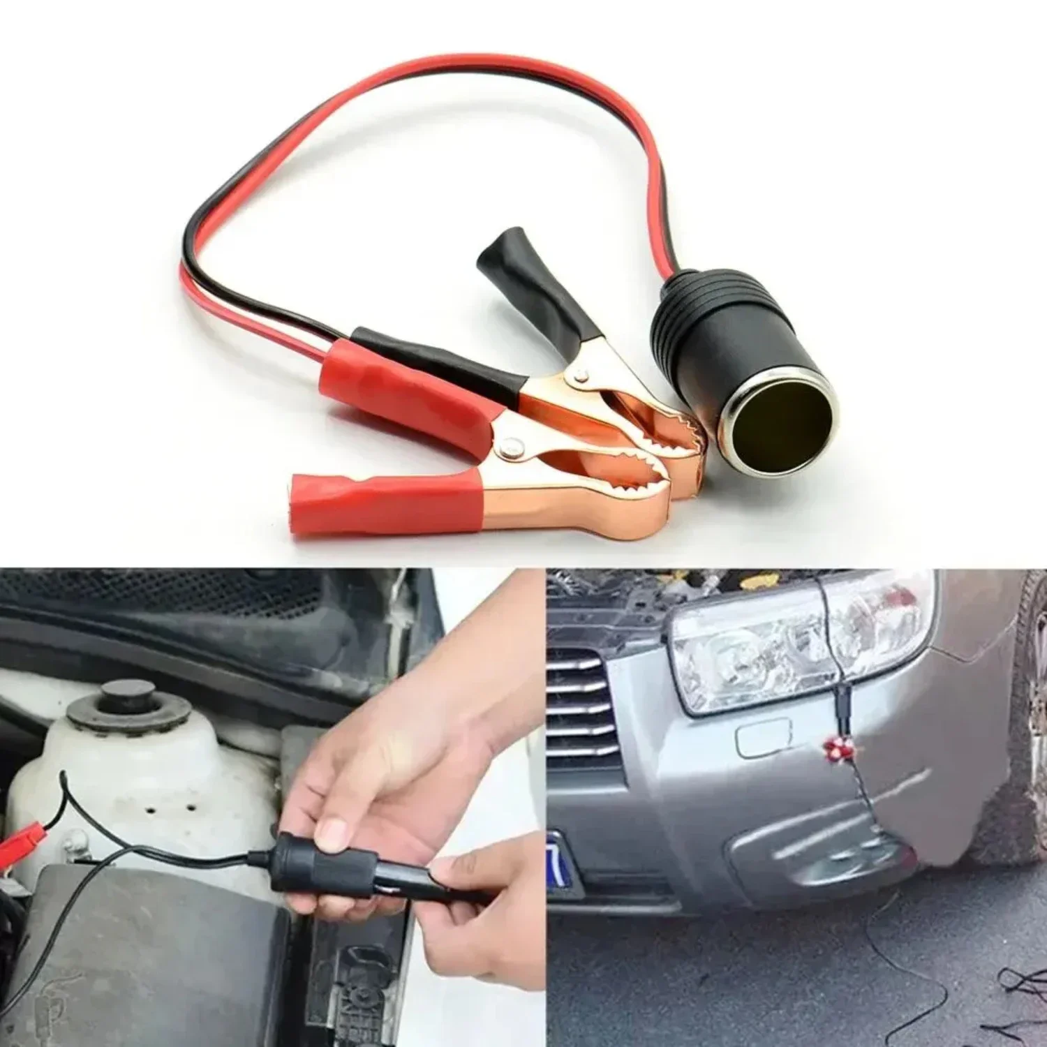 

High Power, Reliable and Efficient Pure Copper Car Battery with Clip to Female Cigarette Lighter Socket - Ultimate Power Source