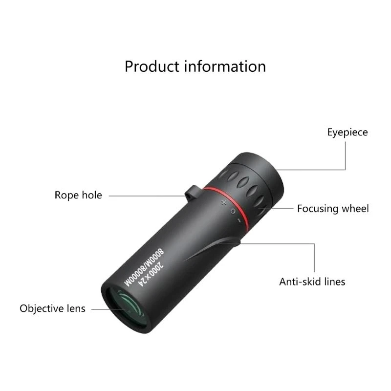 31KC Monocular 2000x24 High Definition Monocular, Lightweight Monocular