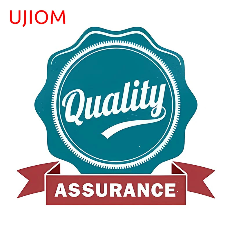 UJIOM 13cm X 11.7cm Quality Assurance Wall Stickers Simplicity Icon Decal Fashionable Brand Labels Phonecase Poster Exterior