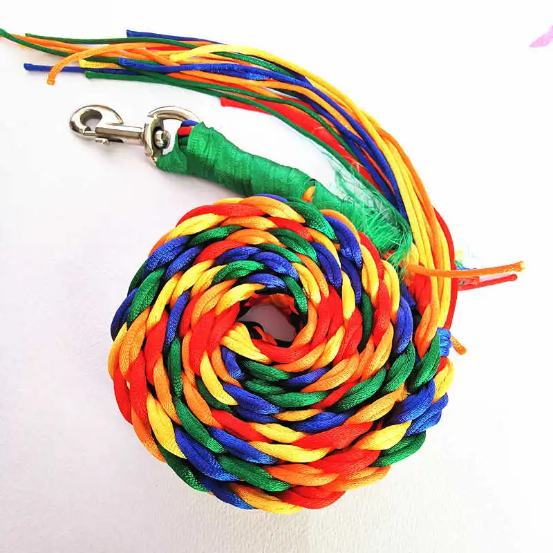 

Rinabow Threads Weaven Leash for Mastiff Zang`ao Hand knotted 5 Colors Dog leash L037-2