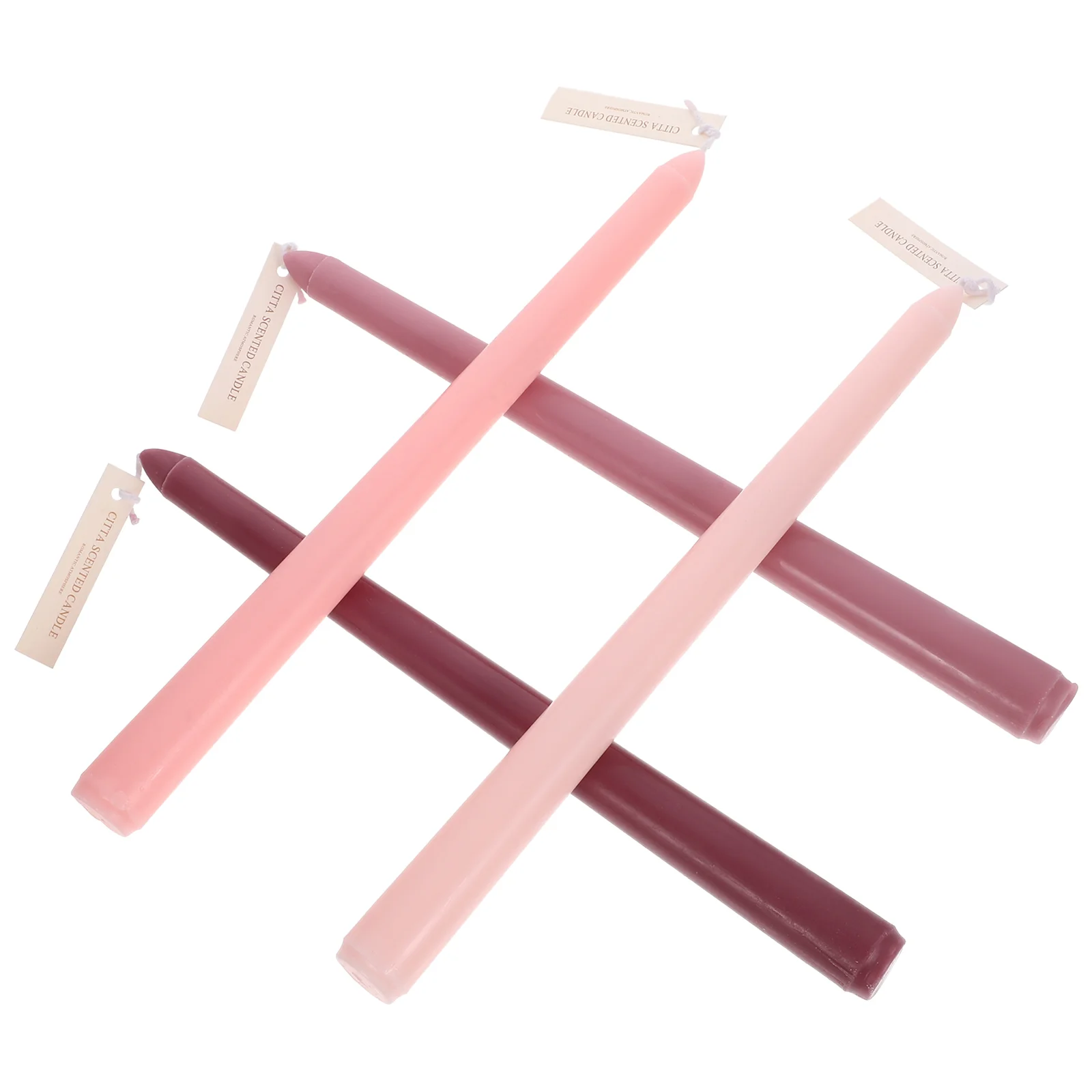 

4 Pcs Scented Candles Birthday Long Pole Dining Table Practical Paraffin Dinning Decorative