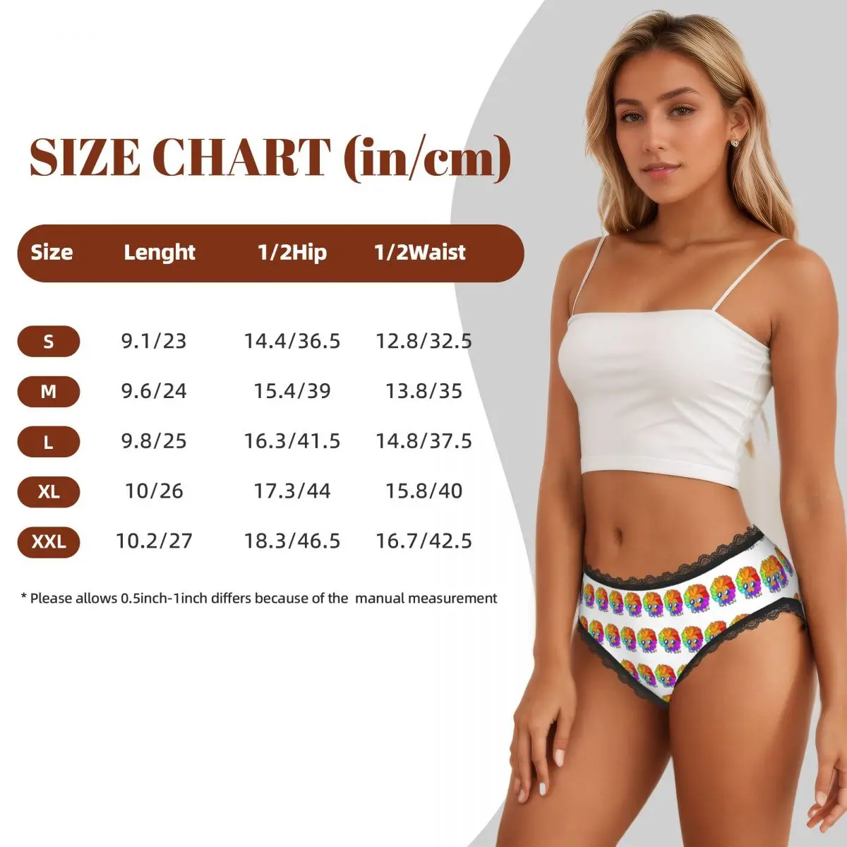 Custom Funny Yarnaby Plush Critters Panties Briefs Women's Comfort Briefs Underwear Breathable Female Underpants