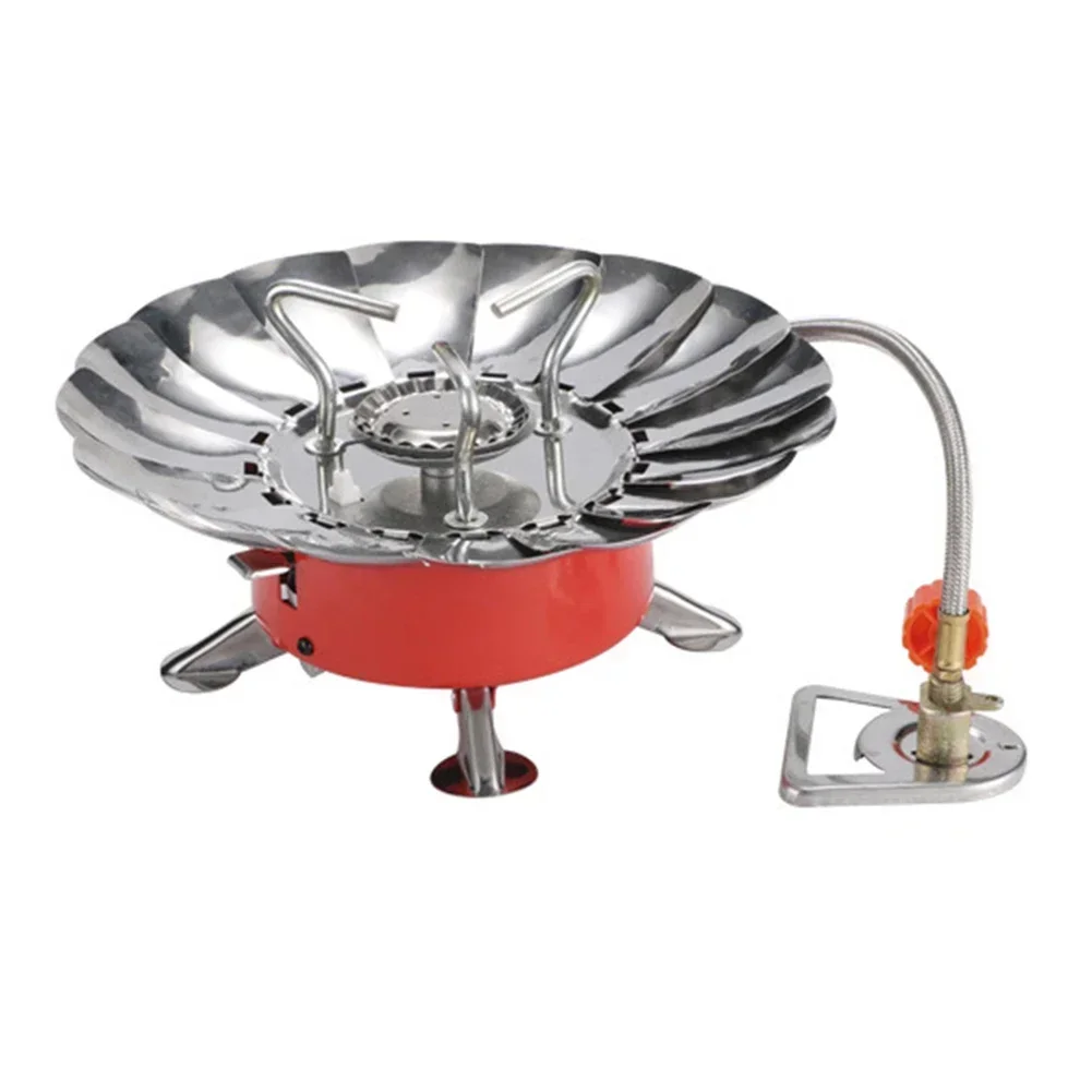 Portable Windproof Camping Gas Stove Foldable Gas Burner For Camping Hiking BBQ Ultralight Tourist Cooker Hiking Equipment