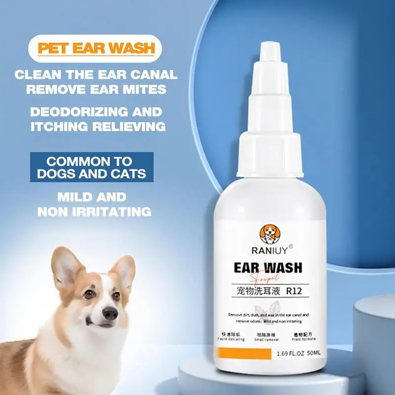 Cat And Dog Ear Cleaner Earmite Ear Drops Dogs Ear Wax Cleaning Agent Ear Mites Remover Pet Contagions Controller Pet Products