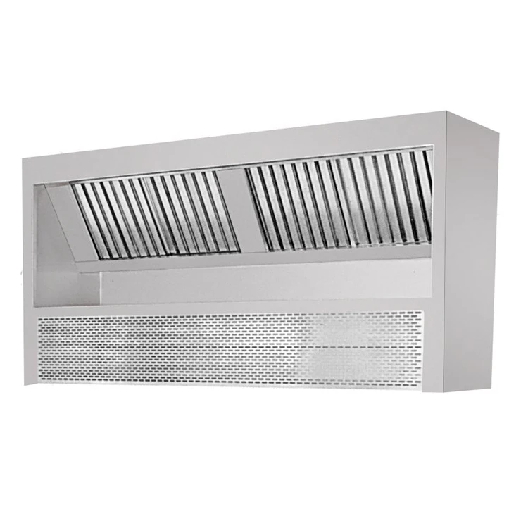 

304 Grade Commercial Kitchen Extractor Hood With Light Restaurant Kitchen Furnitures Range Chimney Hood For Sale