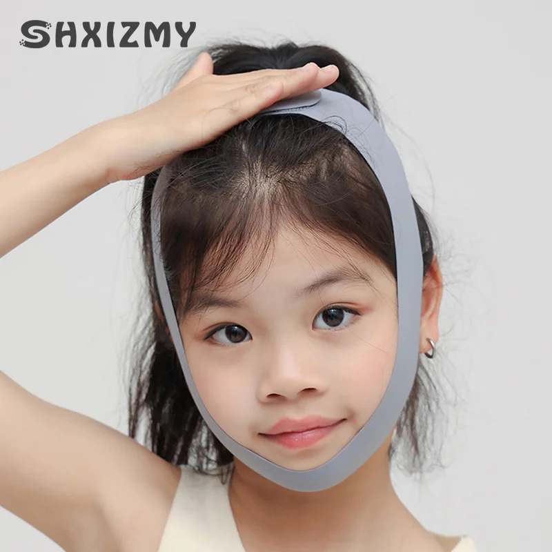 Reusable Face Slimming Bandage V Line Face Shaper Children's Chin Cheek Lift Up Belt Facial Massage Strap Face Skin Care Beauty