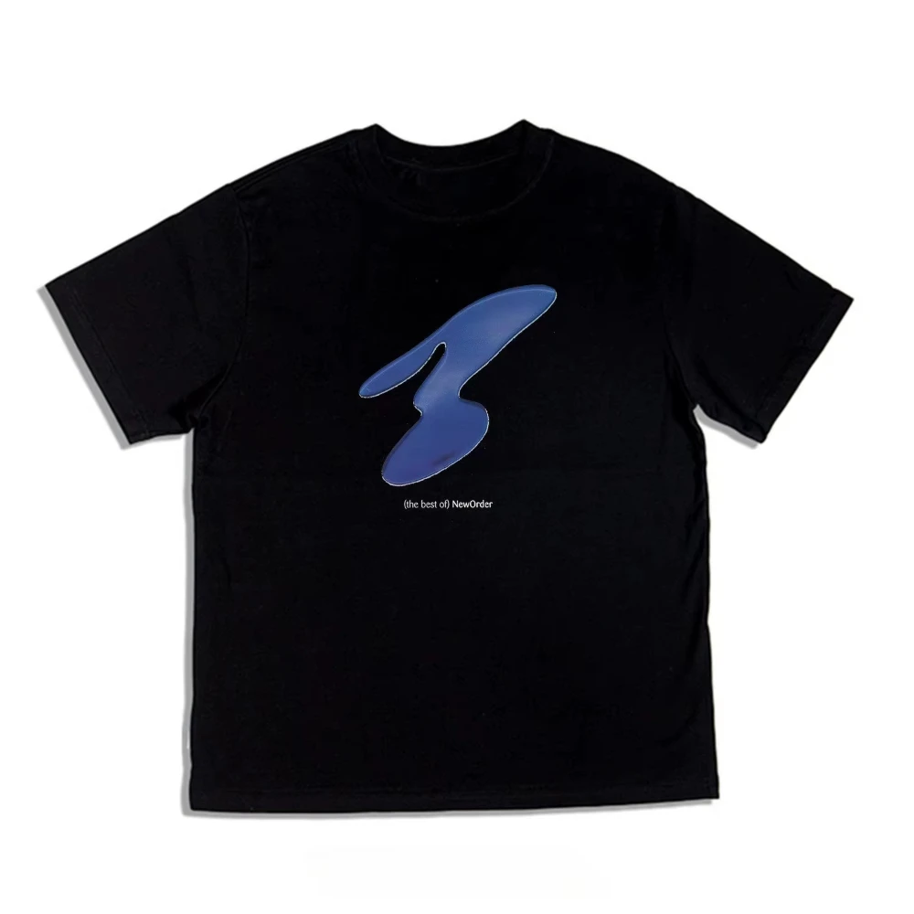 2026 New Summer Relaxing for  Men's Heavy Duty New Order - Rock Patterned T-Shirt  Cotton Round Neck T Shirts