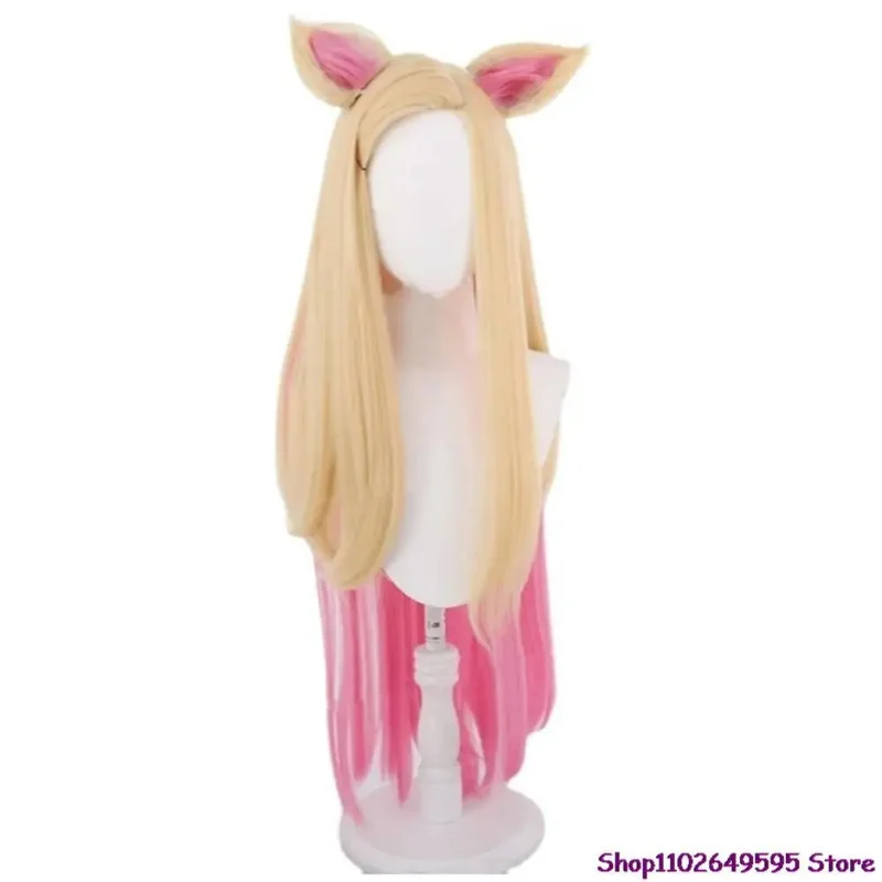2025 Nowa Gra LOL Ahri KDA Najgorętszy Strój Cosplay Peruka Uszy Anime Dziewięcioogoniasty Lis Seksowny Kostium Kobiety Halloween Czarny ☆ ★ ee ☆ ★