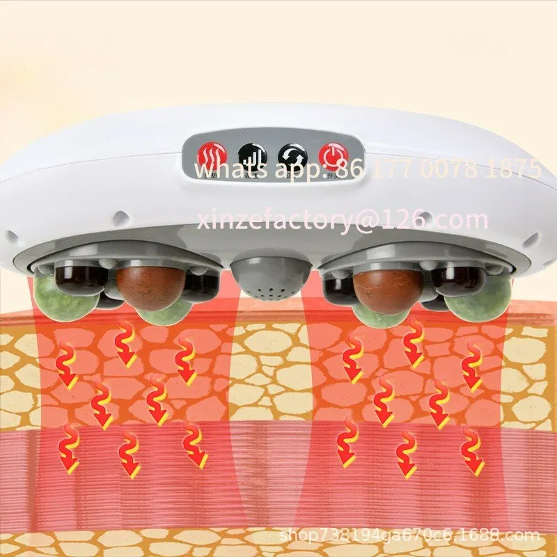 

Customizable tummy kneading instrument Bianshi tummy kneading instrument double disc moxibustion jade heating abdominal