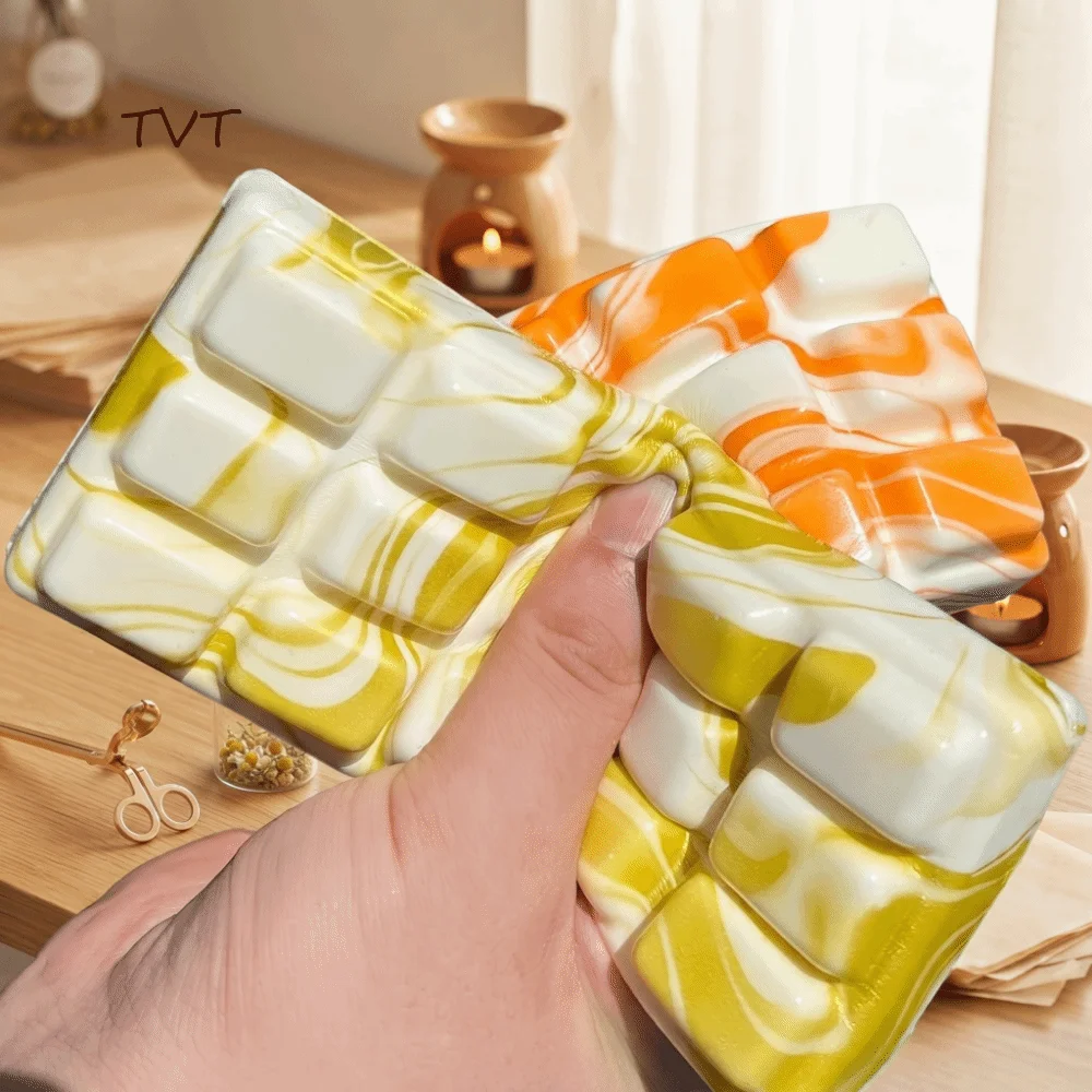 Chocolate Block Shape Chocolate Squishy Toy Slow Rising Colorful Chocolate Squeez Toy Simulated Slow Resbound Fingertip Toy