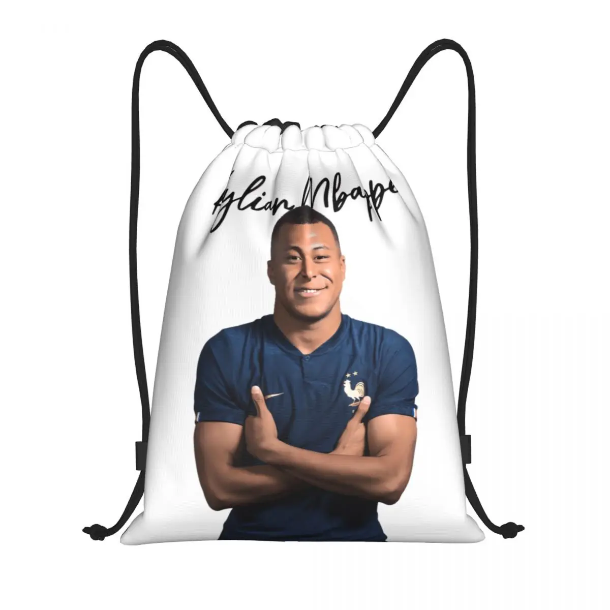 France Kylianer and Mbappe and Mbappe Proximity Wstring Bags, Gym Bags, Top Quality, Field Bags, Comfortable Backpack, Geek, 3