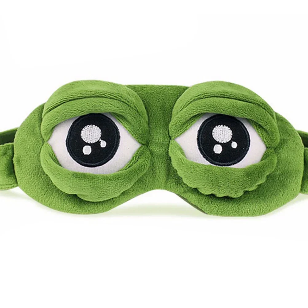 

3D Smut Frog Sleep Mask Natural Sleeping Eyeshade Cover Shade Eye Patch donna uomo Мягкая портативная повязка на глаза с повязкой на глаза для путешествий