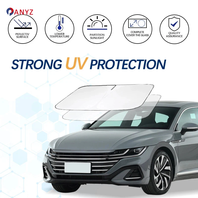 Windshield Sun Shade For VW Volkswagen Arteon R Line Sunshade Sun Visor Protector Foldable Blocks UV Rays Keep Car Cooler
