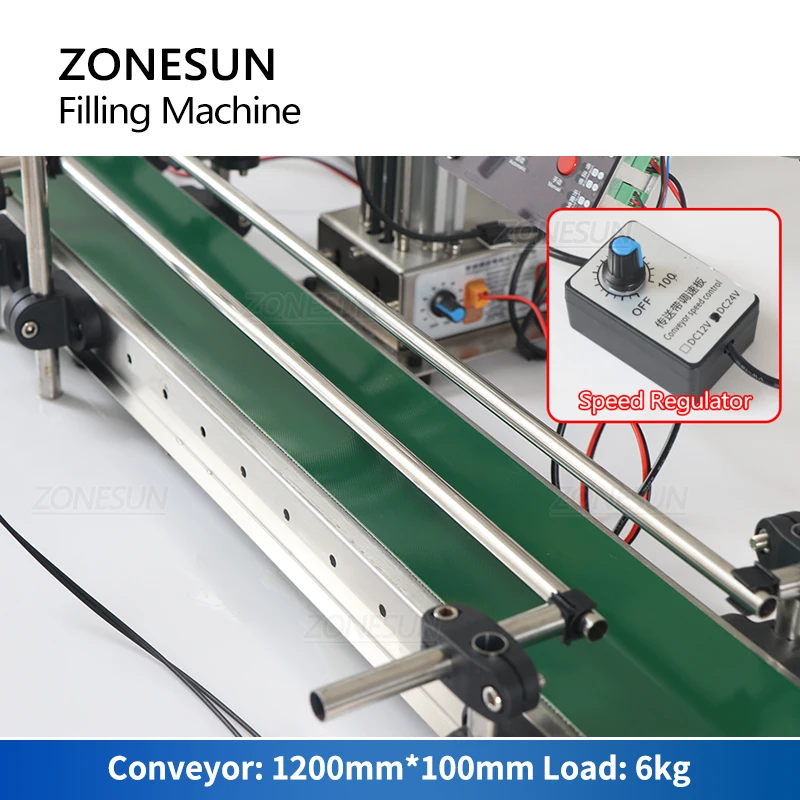 ZONESUN ZS-DTMP1D Vloeistof Vulmachine Kleine Geautomatiseerde Lijn Magnetische Pomp Water Sap Drank Fles Flacon Buis Lifting Nozzle