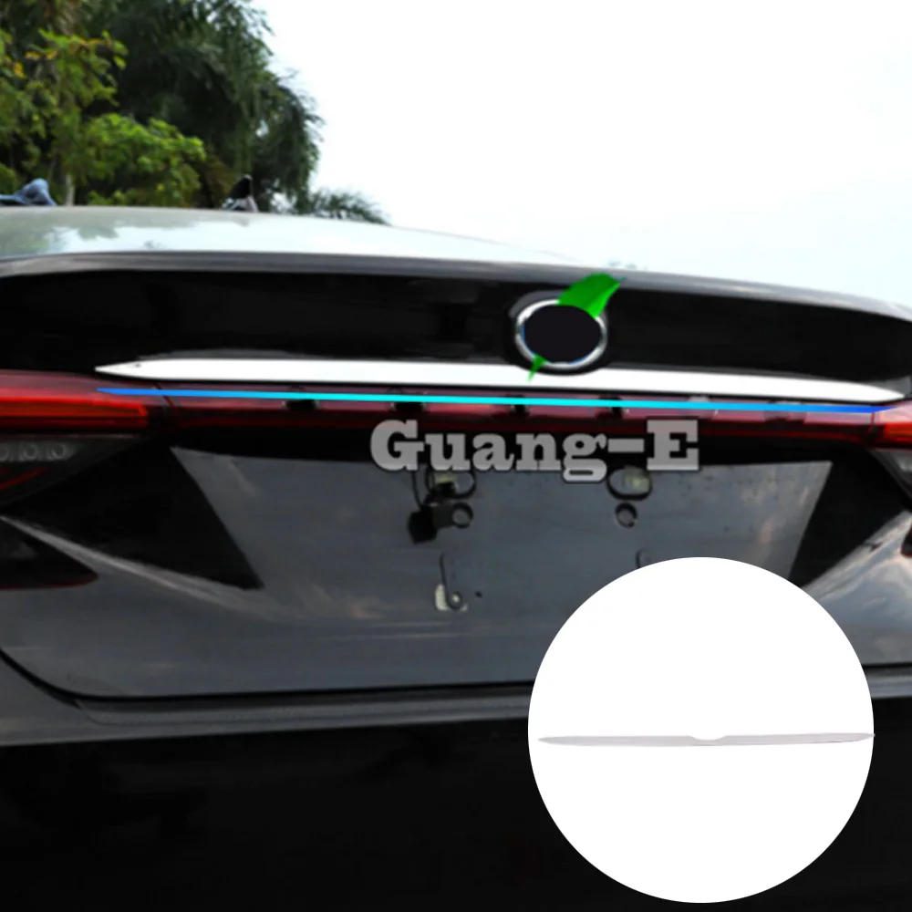 

For Toyota Avalon XX50 2018 2019 2020 2021 2022 Car Styling Body Rear Door License Tailgate Bumper Frame Plate Trim Trunk Panel