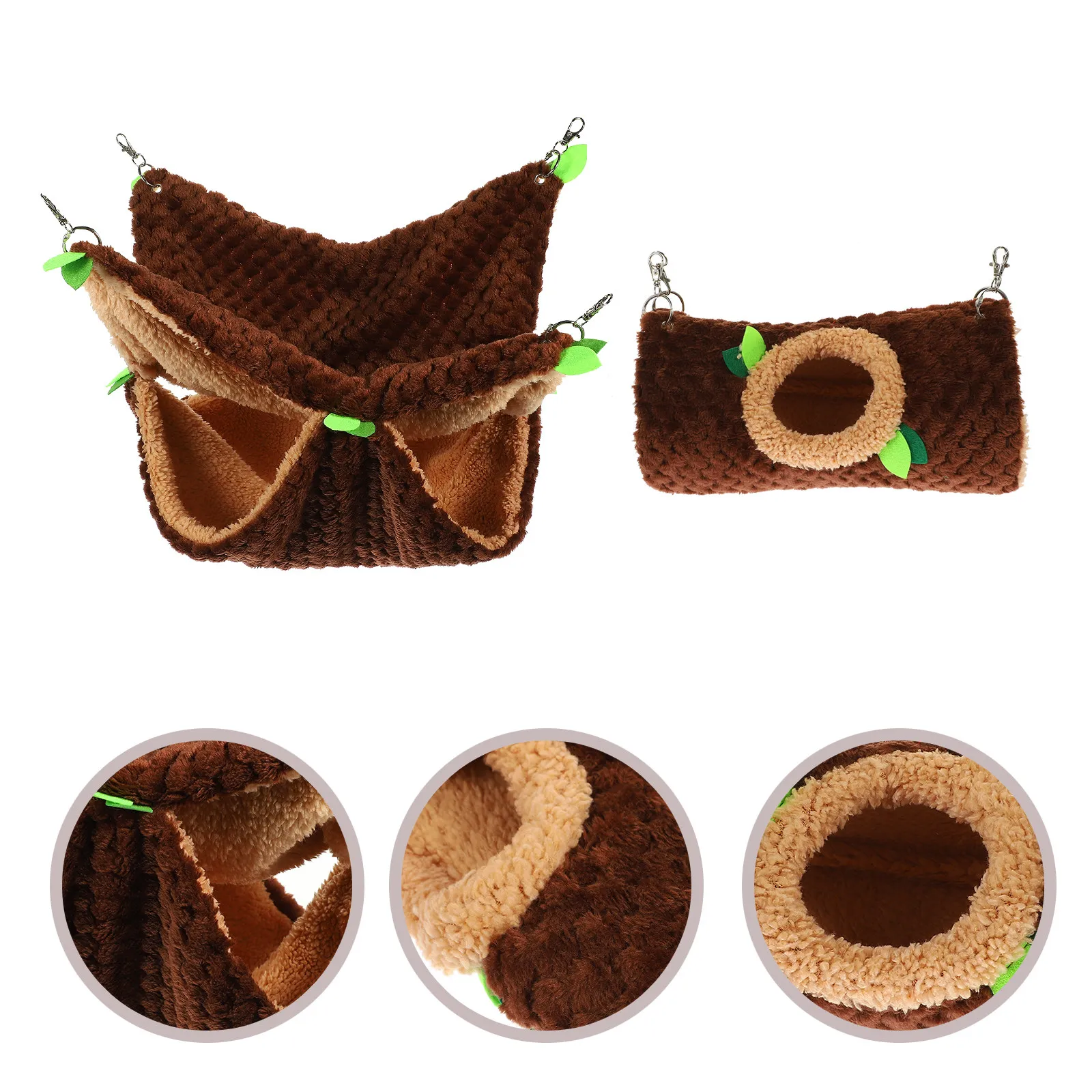 

1 set Pet Sleeping Bag For Small Animals Double-Layer Hanging Hammock Bed Warm Nest For Hamster Rat Guinea Pig Chinchilla