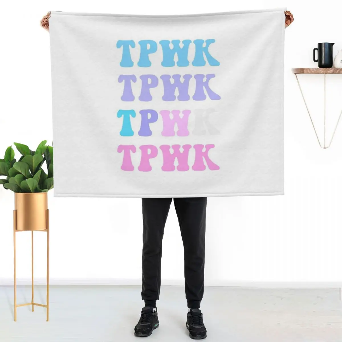Tpwk sticker, + more Throw Blanket couch cozy soft plush fuzzy picnic outdoor blanket