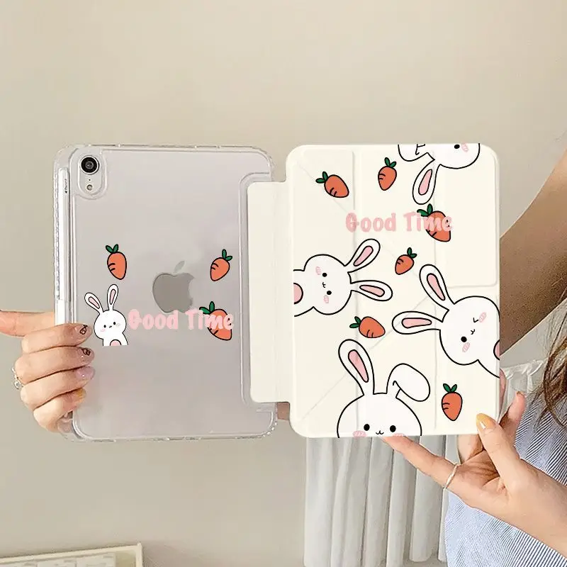 

Cover Pencil Holder Funda for IPad 10th Generation Case 2022 Pro 11 2nd 3rd 4th Ipad Mini6 8.3 Air 5th 4th Air 2/3 10.5 Rabbit