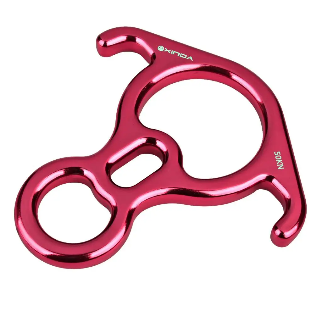 Perangkat Penambatan Rappelling Panjat Tebing Aluminium Descender Arborist