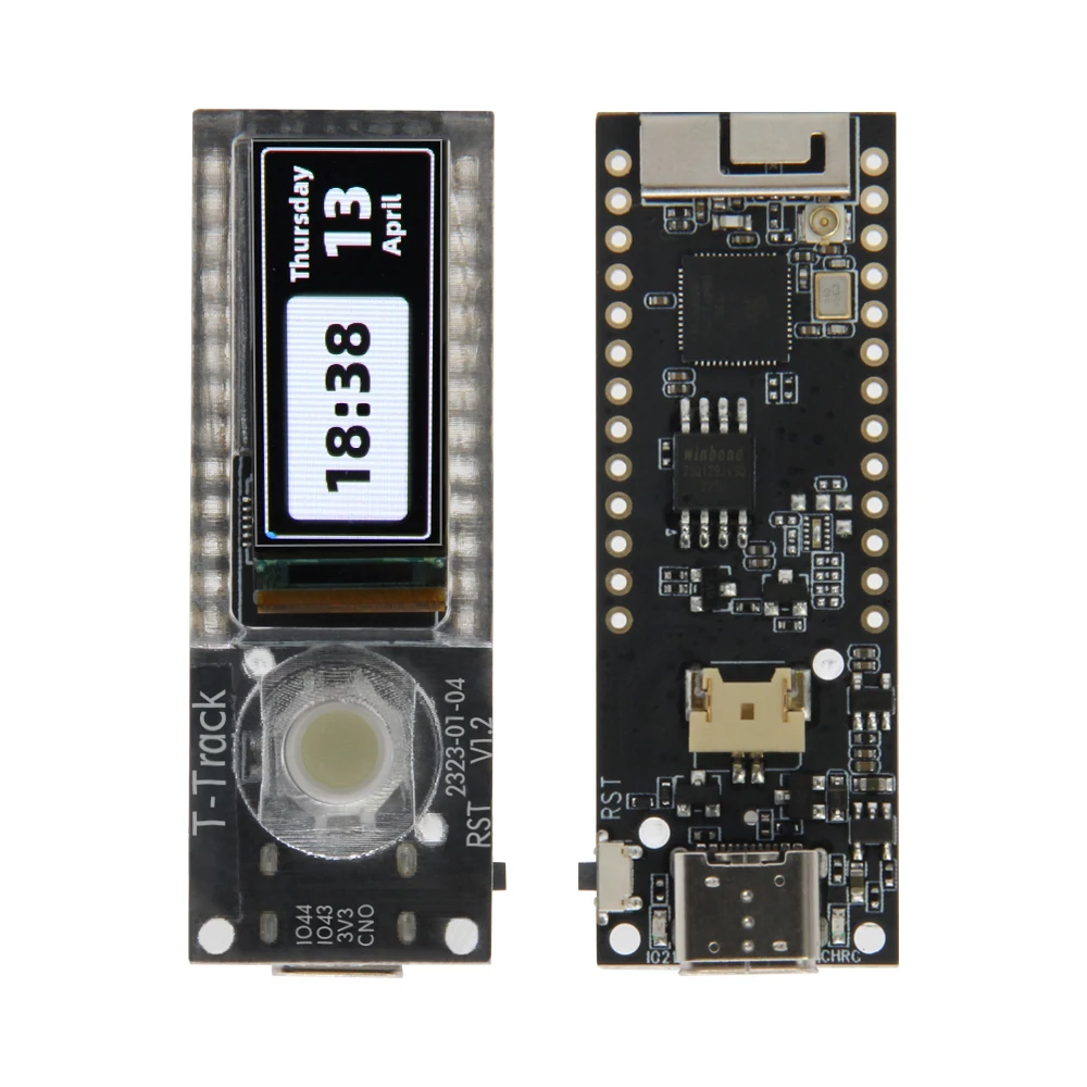 T-Track ESP32-S3 AMOLED Trackball Development Board ESP32-S3R8 WiFi Bluetooth 1.1inch Display Wireless Module Arduino