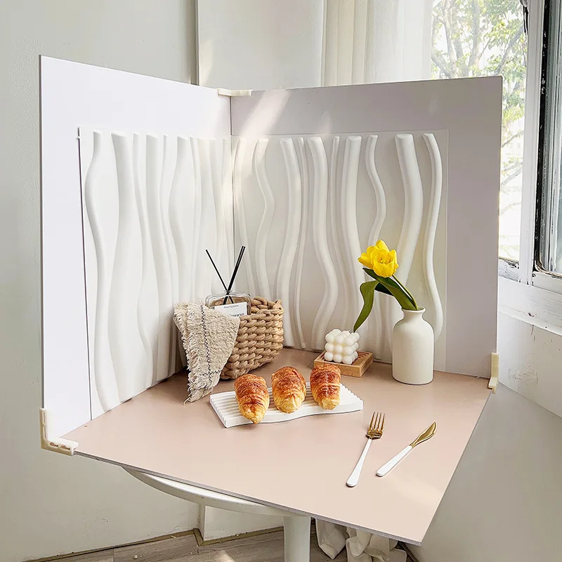 50*50 سنتيمتر ثلاثية الأبعاد مجسمة التصوير خلفية مجلس خلفية بلون خلفية موجة مجلس للاستوديو صور اطلاق النار