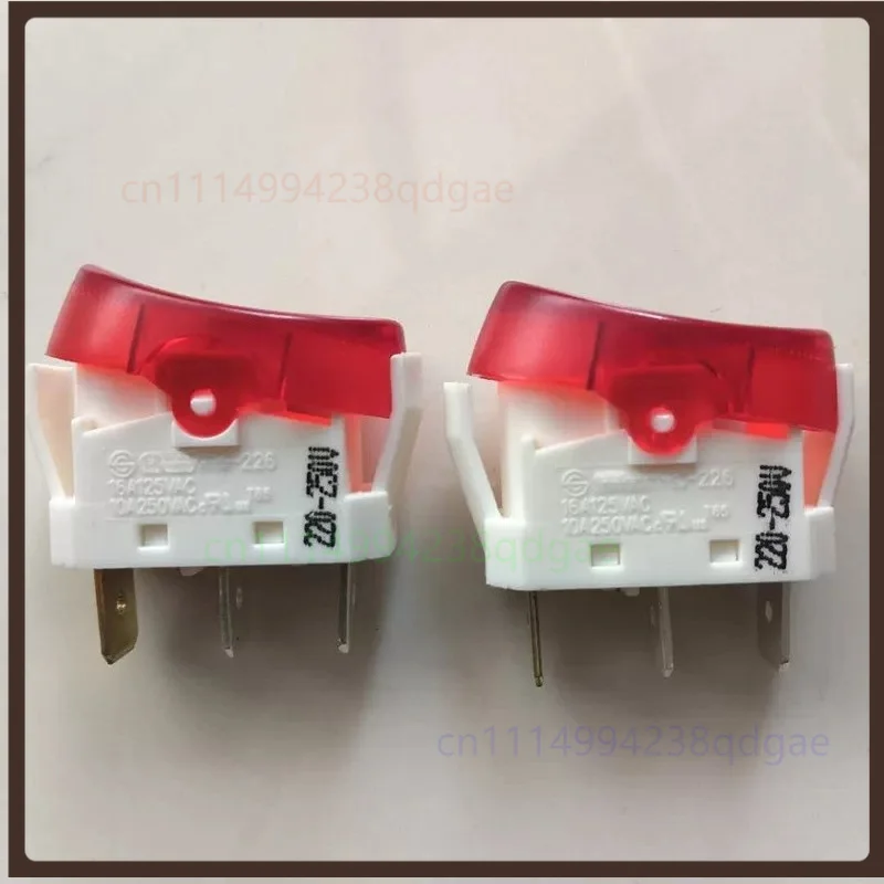 1PCS For SCI Taiwan Rocker Switch R13-226 3Pin 2Position With Light 10A250V Power Toggle Switch 25*15*31mm 10.5g