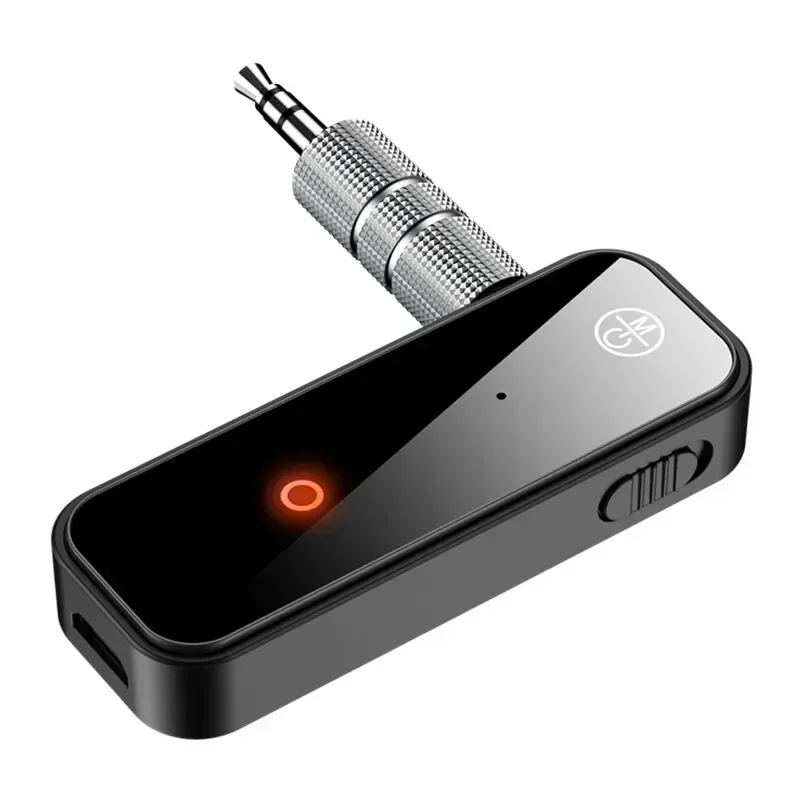 Adaptador de transmisor inalámbrico Compatible con Bluetooth, conector para receptor de auriculares auxiliar de Audio y música para coche