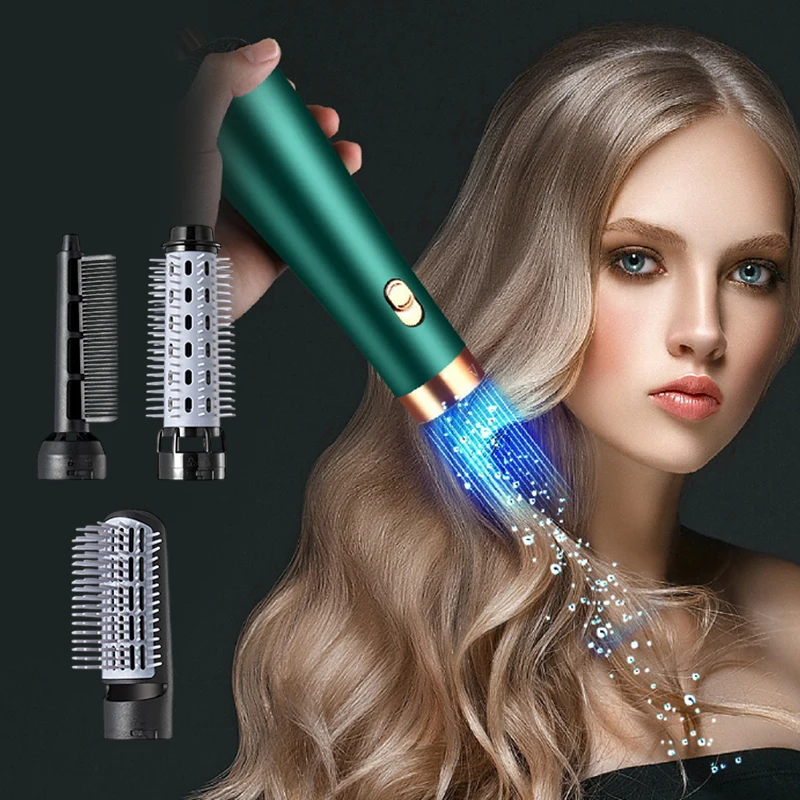 

3in1 Hair Dryer Comb Hot Air Curling For Hair Roller Blow Dryer Ionic Hair Straightening Brush Hair Curler Curling Iron