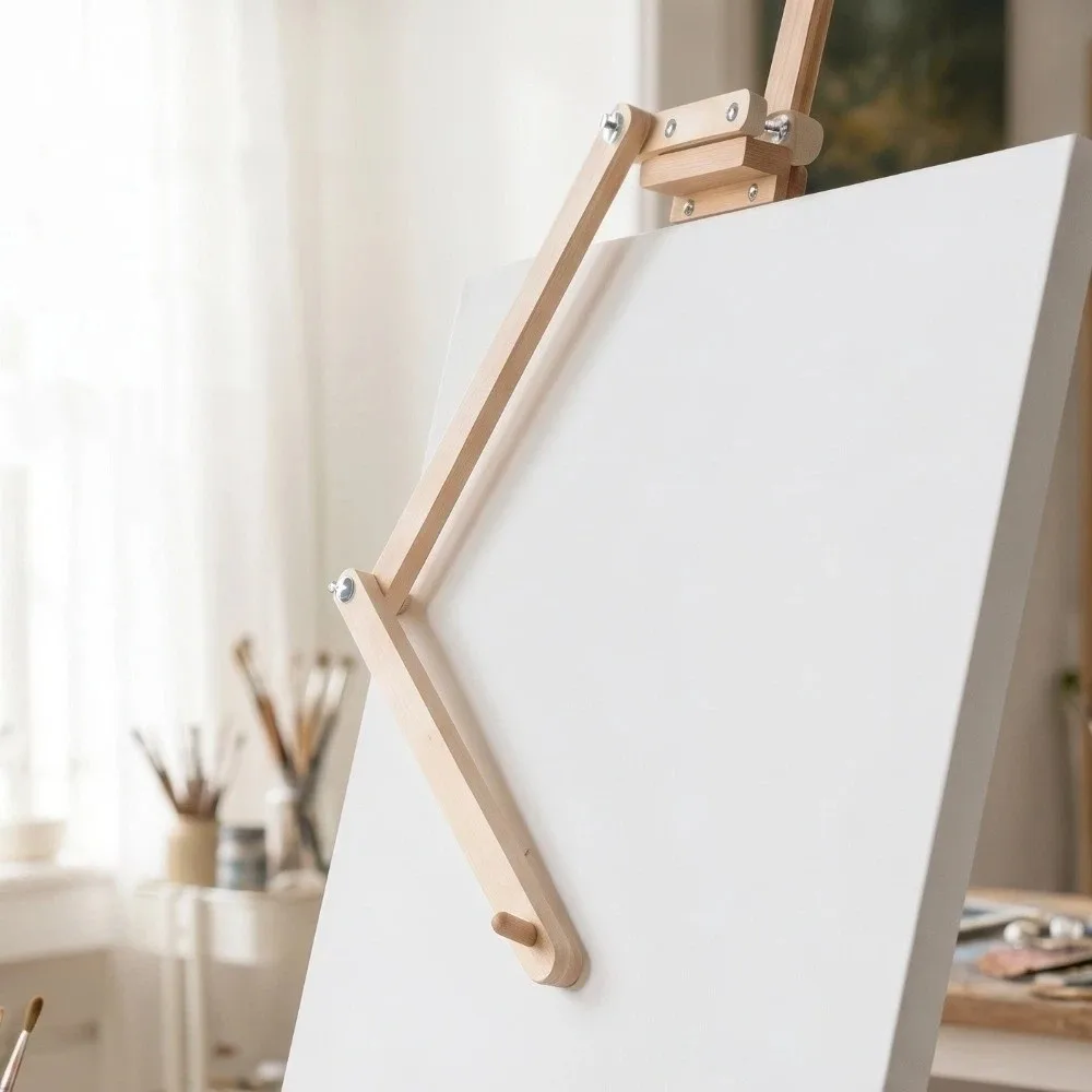 Wood Artist Hand Support Bridge Adjustable Height Angle Hanging Design Oil Painting Support Stand Steadying Wrist Rest