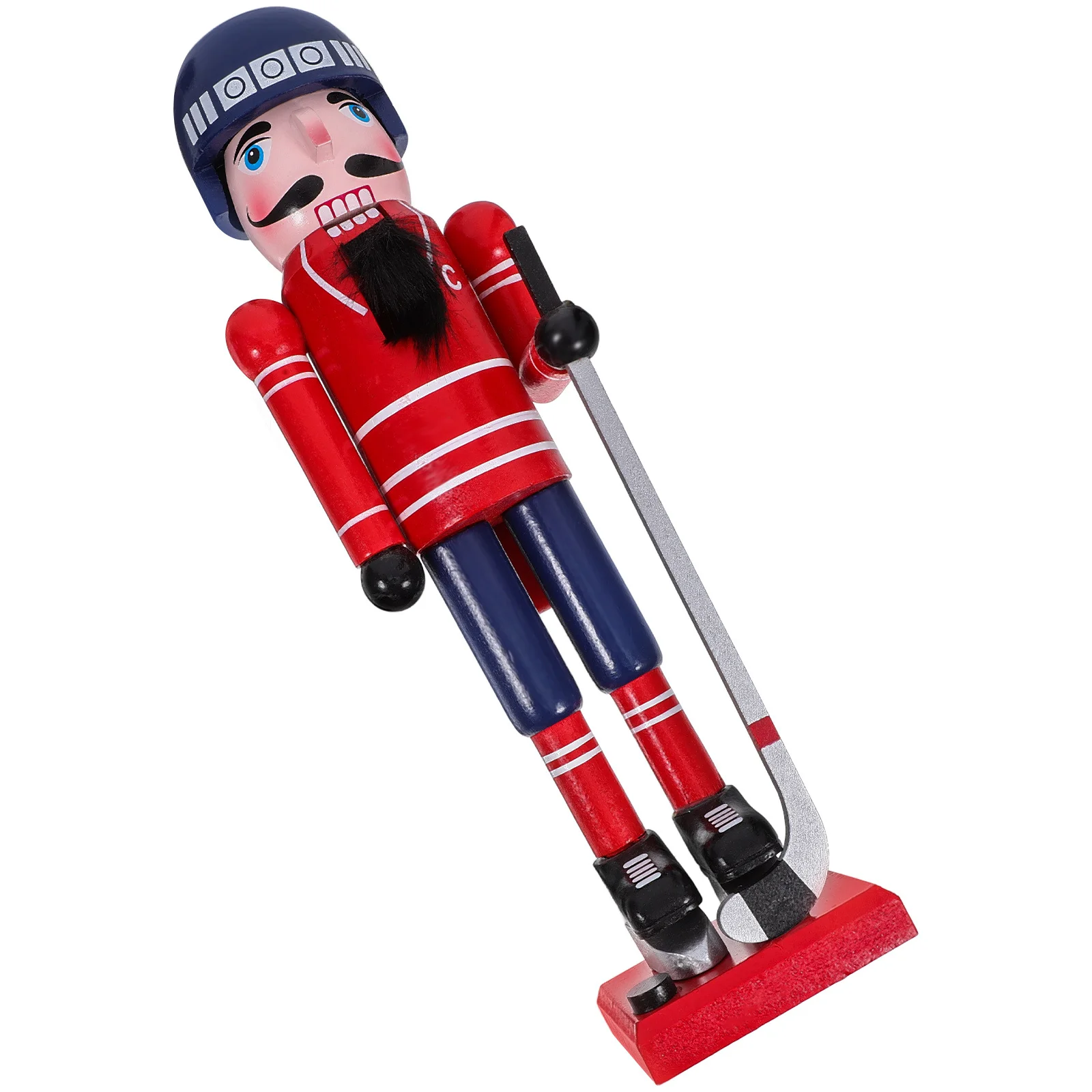 

Wood Nutcracker Desktop Xmas Sports Themed Christmas Nutcracker Decor Table Centerpiece Nutcrackers Christmas Decorations