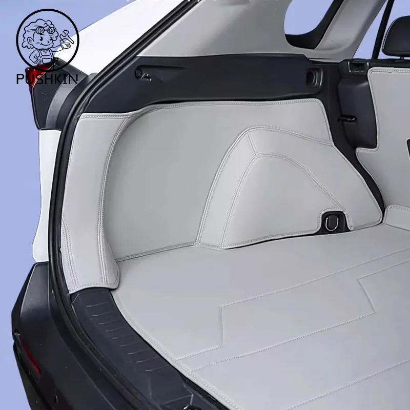 Leather Car Trunk Mat For Toyota RAV4 XA50 2021 2022 2023 2024 2025 RAV 4 XA 50 Hybrid Cargo Liner Cover Pad Carpet Accessories