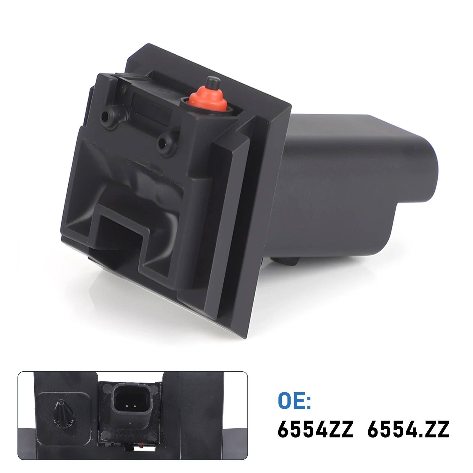 

6554ZZ Rear Door Handle Button For Peugeot 206 207 307 308 5008 Citroen C3 C4 Trunk Lock Tailgate Release Switch Car Accessories