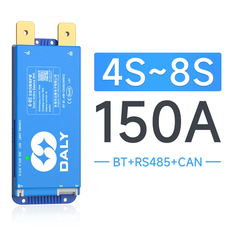 DALY Smart Active Balance BMS 1A Aktywny Balanser Bluetooth UART 40A 60A 100A do akumulatorów Lifepo4 Li-Ion 18650 — zdjęcie produktu 7