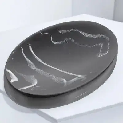 

Marble Pattern Dish Resin Holder For Bathroom Hotel Sponge Tray Decorative Storage Box Household Soap Tray Soap Case Box